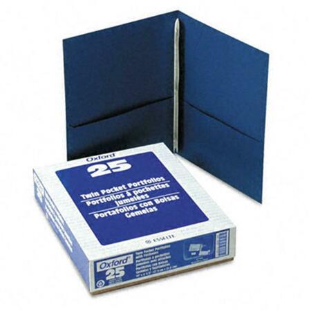 ESSELTE PENDAFLEX Twin-Pocket Portfolio Tang Clip Letter 1/2 Capacity Royal Blue 25PK 57702